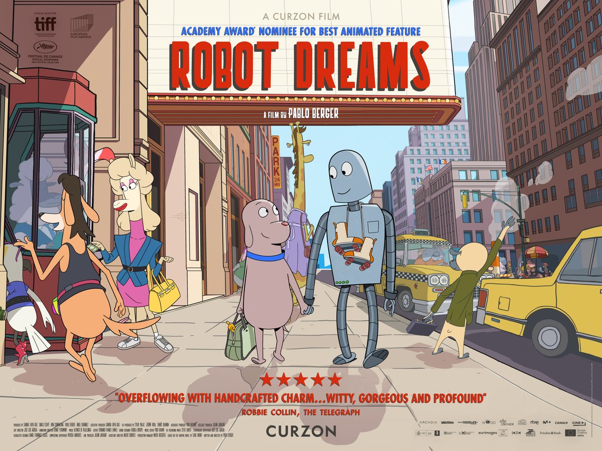 Coming to our screens this weekend! The Oscar nominated animated feature: ROBOT DREAMS Experience this beautiful story of a Dog and a Robot on the big screen at Stratford East this weekend. 🎫 ow.ly/nuTG50QYGiV