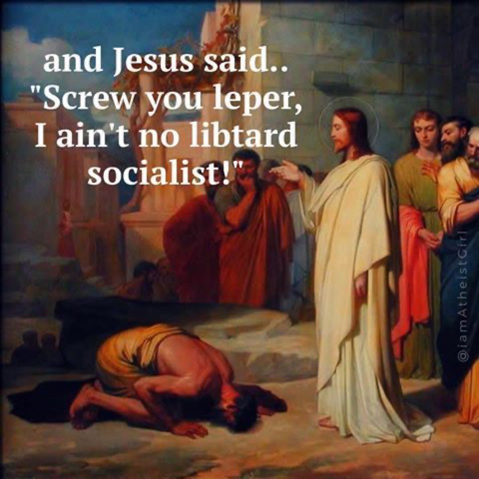 Yes indeed. Republican Jesus, delivering mercy and forgiveness on his morning walk-about. Never mind feeding the hungry, caring for the sick, welcoming the stranger. Not for him! #RepublicanJesus #USDemocracy #DemVoice1