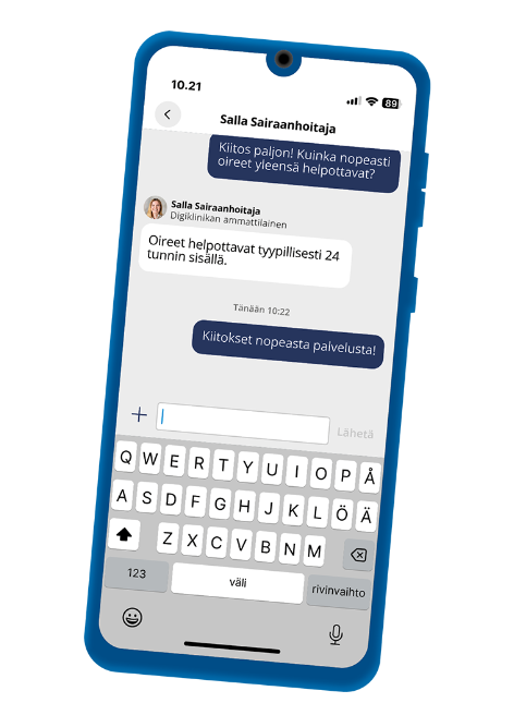 Pasi Lehmus (@pasilehmus) on Twitter photo Digiklinikka käynnistyy Pirkanmaan hyvinvointialueella 2.5.2024. Samana päivänä OmaPirha Digiklinikka -sovellus tulee ladattavaksi sovelluskauppoihin. Digiklinikkaa voi käyttää sovelluksessa tai verkkosivujen kautta. <a href="/Pirha_fi/">Pirkanmaan hyvinvointialue</a>
pirha.fi/w/digiklinikan… Digiklinikka käynnistyy Pirkanmaan hyvinvointialueella 2.5.2024. Samana päivänä OmaPirha Digiklinikka -sovellus tulee ladattavaksi sovelluskauppoihin. Digiklinikkaa voi käyttää sovelluksessa tai verkkosivujen kautta. <a href="/Pirha_fi/">Pirkanmaan hyvinvointialue</a>
pirha.fi/w/digiklinikan…