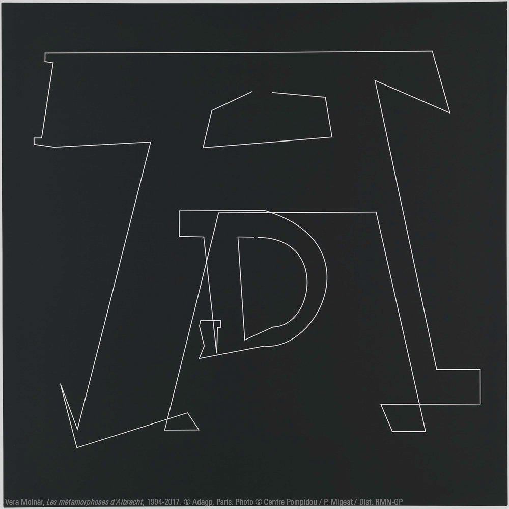 CentrePompidou's tweet image. D'Albrecht Dürer à Vera Molnár 👀
Dans « Les métamorphoses d'Albrecht », Vera Molnár utilise un logiciel de morphing, pour transformer, non sans auto-ironie, le célèbre monogramme d'Albrecht Dürer en le sien !
Visitez l'#ExpoVeraMolnár jusqu'au 26 août 👉bit.ly/Expo_VeraMolnár