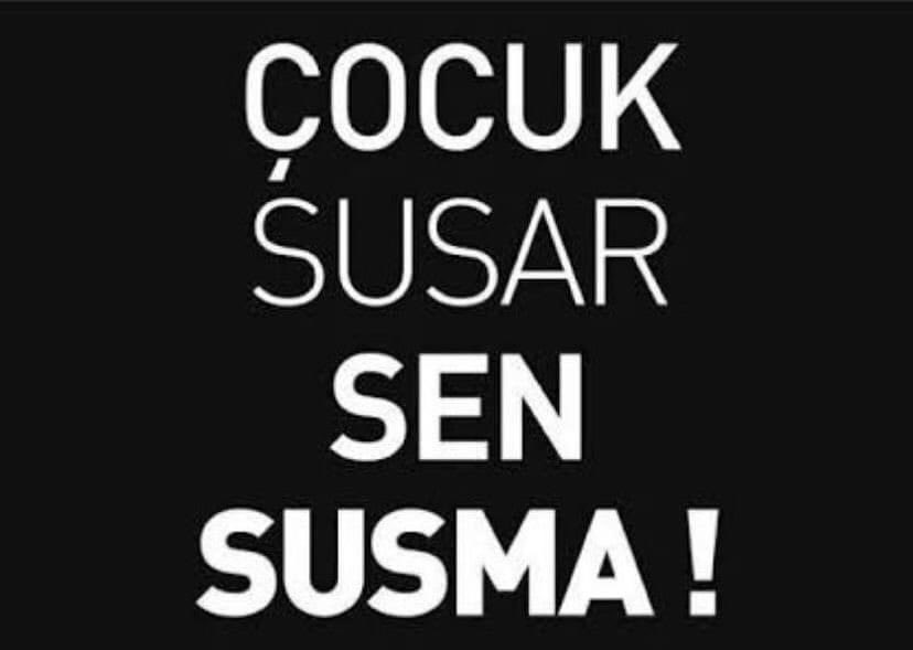 Dağ utandı, toprak utandı, gök hava utandı, insan utanmadı insan uslanmadı…

SUSMAYIN❗️❗️

#ÇocukSusarSenSUSMA