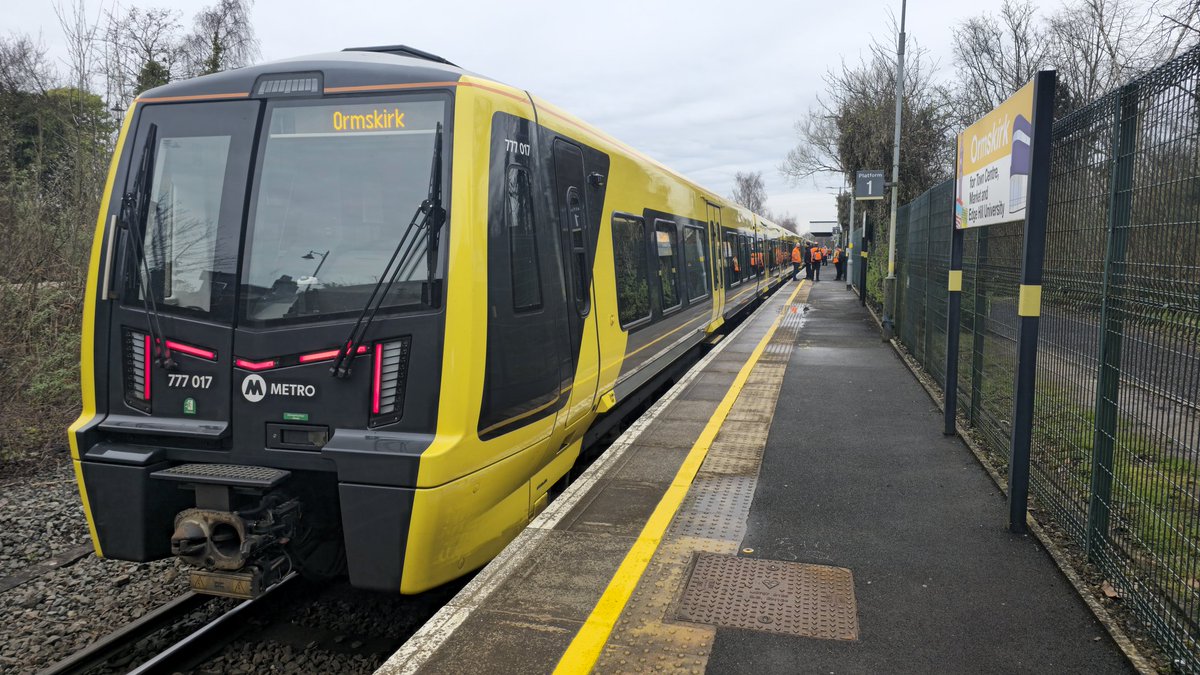 The day has finally arrived! We've got an 8 car out IN SERVICE on the Ormskirk line!