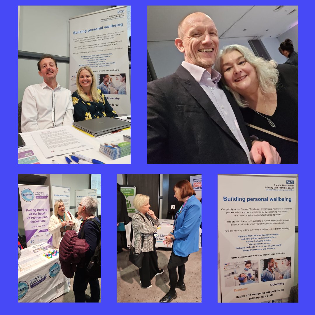 It's great to be attending the Greater Manchester Primary Care Summit-the biggest coming together of all 4 primary care disciplines of the year in Greater Manchester. Stalls in a marketplace, breakout rooms on hot topics and prime networking opportunities! #GMPCSummit24
