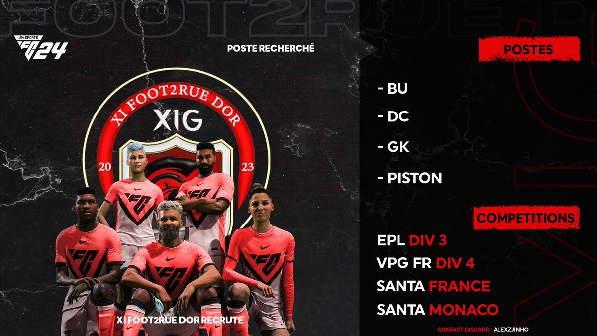 Nous recrutons pour la saison qui arrive !! DM OUVERT