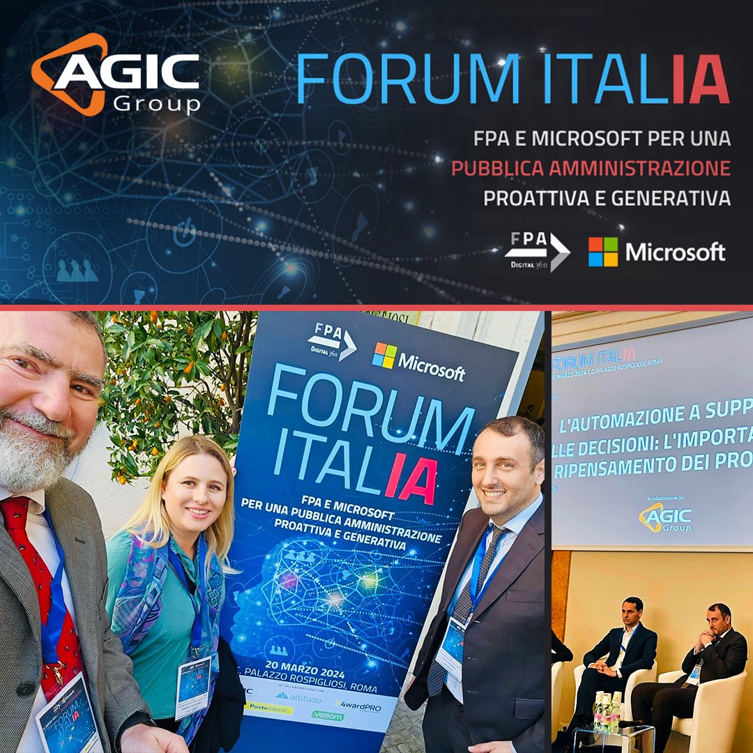 🔵🔴 Durante Forum Ital(IA), l’evento di #Fpa e #Microsoft a cui abbiamo partecipato ieri, è emerso come la potenza dell'intelligenza artificiale generativa applicata alla #PA aumenti l’efficienza e le soluzioni a disposizione dei cittadini e delle aziende. #IA #AI #ForumItalIA