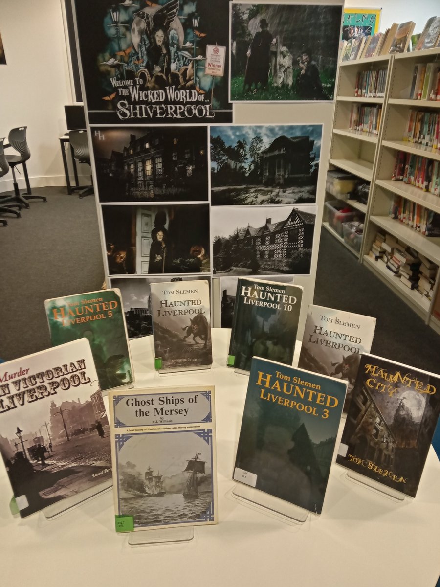 Students today entered the world of 'Horrorpool' and we were lucky to have some performances of local ghost stories by the fantastic @Shiverpool during our #livolitfest #livolovesreading #livoloveswriting