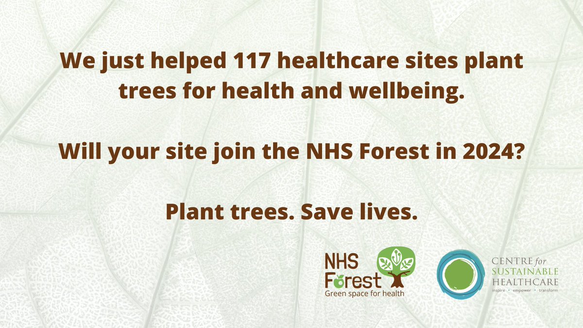 The NHS Forest team is celebrating #InternationalDayofForests. 🥳We've just had our best ever season for planting trees and almost tripled the amount we planted last year. A huge thank you to the 117 sites who have planted trees and made a difference to their sites. 👏