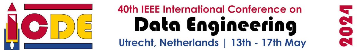 Pınar Tözün (@pinar@social.itu.dk) (@pinartozun) on Twitter photo ICDE 2024 offers attendance support to students (graduate or undergraduate), postdoctoral fellows/researchers, or junior faculty. See more info and apply at forms.gle/15qDhX62gVvzcm…
**Deadline: April 2, 2024** ICDE 2024 offers attendance support to students (graduate or undergraduate), postdoctoral fellows/researchers, or junior faculty. See more info and apply at forms.gle/15qDhX62gVvzcm…
**Deadline: April 2, 2024**