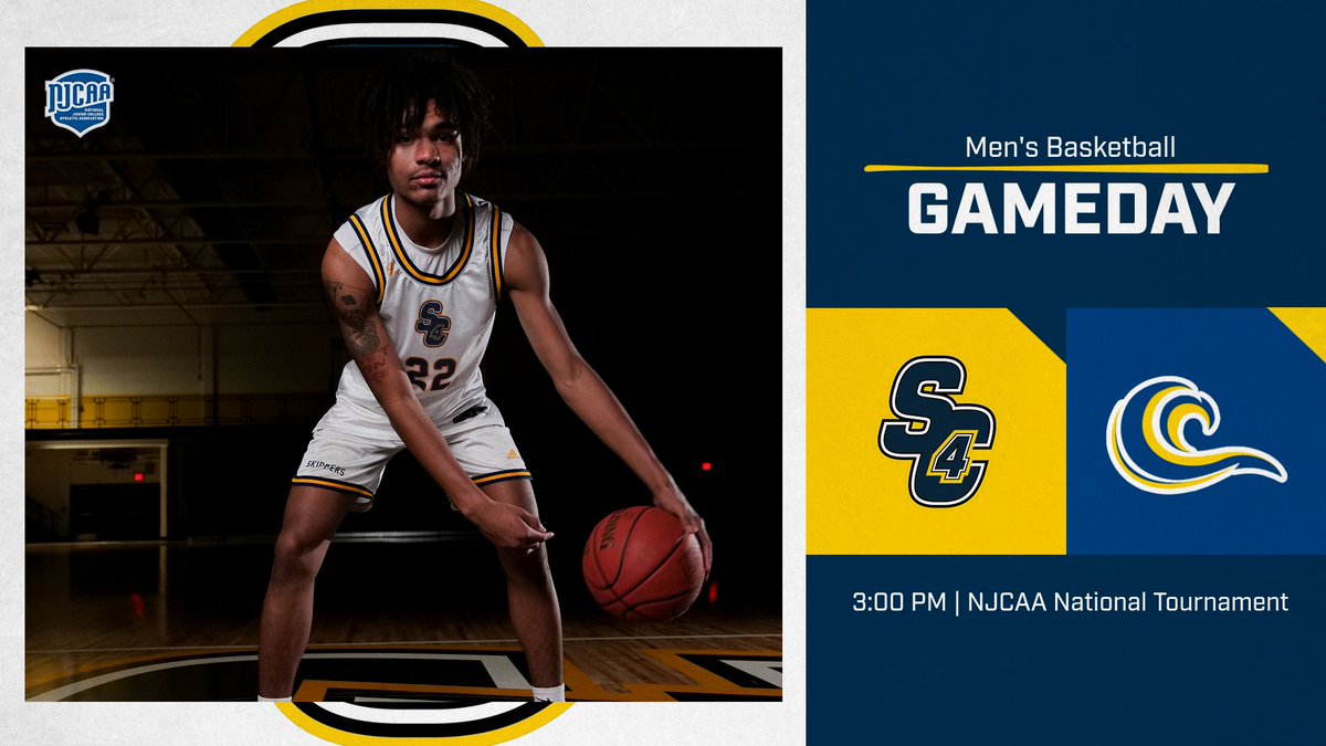 🏀 Men's Basketball Gameday

The Skippers are playing in the 7th place quarterfinals at the NJCAA National Tournament today!

🆚: Florida State College at Jacksonville
⏰: 3pm
📍: 2000 East Main Street, Danville, IL
🎥: njcaa.org/network/landin…

#SkipperPride