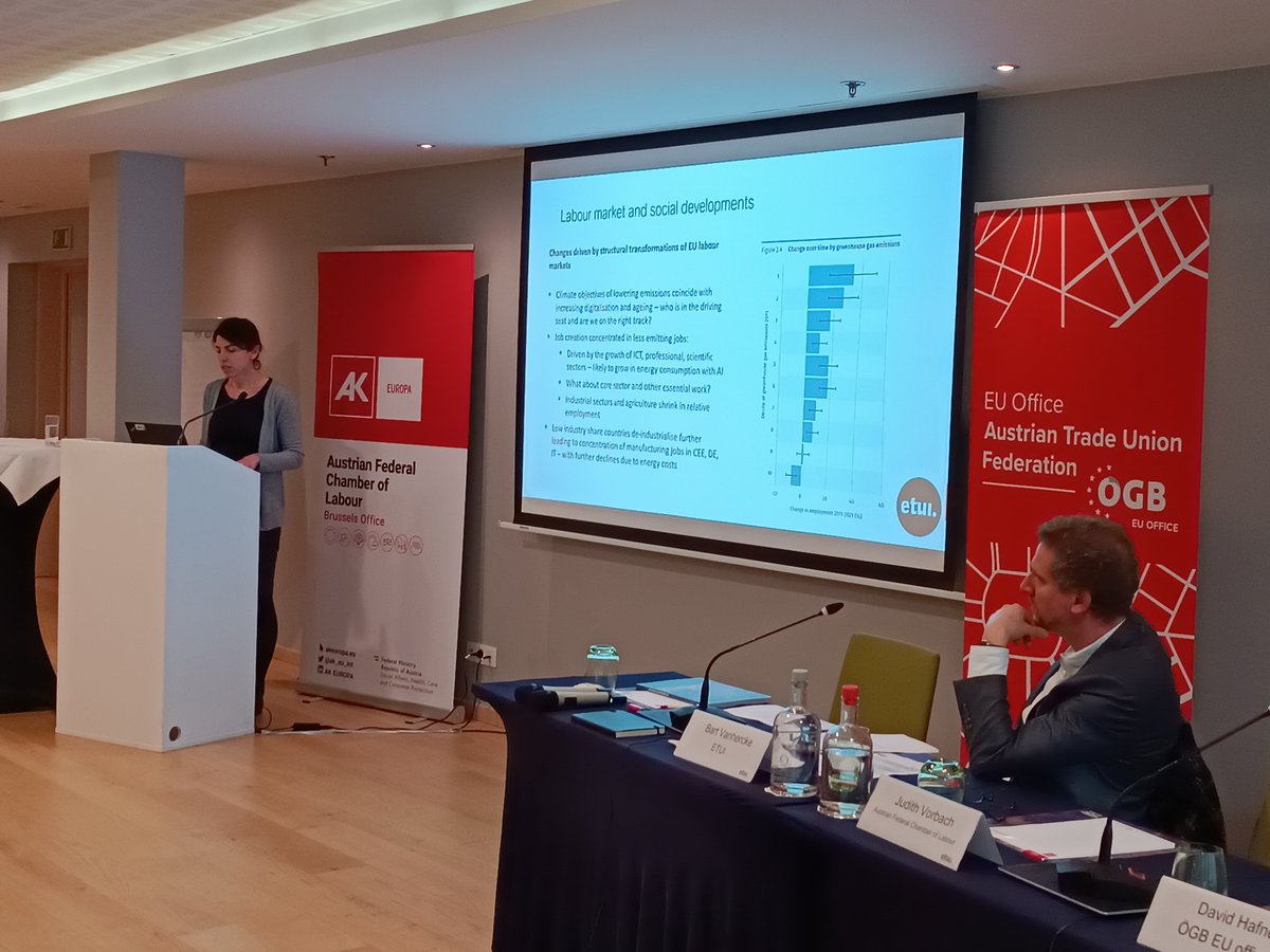 ‘#Workers are at the centre of our analysis. And we need to look beyond counting jobs and address #JobQuality.’

#BenchmarkingWorkingEurope co-editor Agnieszka Piasna presents some worrying data from our 2024 edition on high rates of #InWorkPoverty and #PsychoSocialRisks in the…