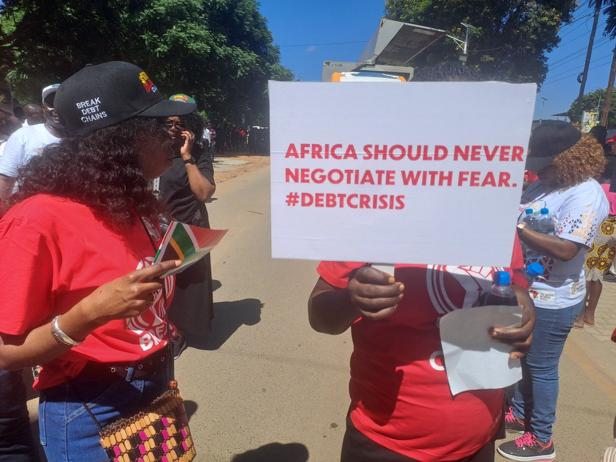 The message is loud &amp; clear 

Africa should never negotiate with  fear 

It is the sunflower which faces the sun, not the other way around!

Africa the Rule Maker &amp; not the Rule Taker 

<a href="/JasonBraganza1/">Jason Rosario Braganza</a> <a href="/AFRODAD2011/">AFRODAD</a> <a href="/ituc/">ITUC</a> @ITUC-Africa <a href="/FemnetProg/">FEMNET</a> <a href="/DeproseM/">Deprose Muchena</a> <a href="/chenaimukumba/">Chenai Mukumba</a>