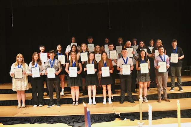 Last night was Jr. High's night! Congratulations to all new inductees to the National Jr. Honor Society!