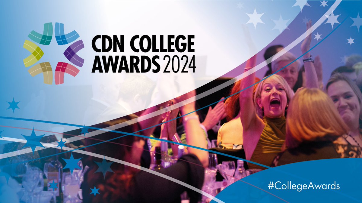 It's time for your college to shine 🌟 We are welcoming entries for the 25th annual CDN #CollegeAwards 🤩 The Awards recognise the talent, skills and achievements of colleges, their staff and their learners 🙌 ✉️Entry Deadline 28 June More info 🔗 bit.ly/48TeXKL