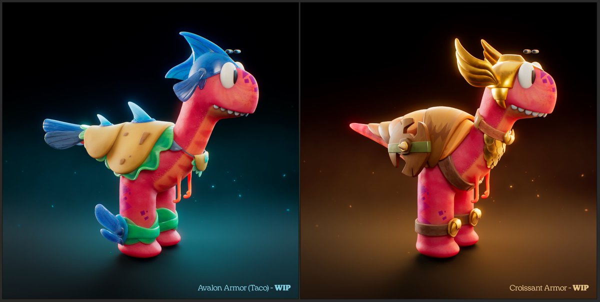 If you missed the town hall last night, we showcased some work-in-progress of the Taco and Croissant Armors 🥐🌮

While we are still refining some details I am very happy and proud for the work of the artists 🙏