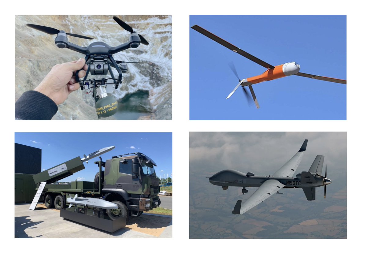 ▶️As drone and missile technologies evolve almost exponentially, we are witnessing a fascinating convergence of UAS, loitering munitions, cruise missiles, and larger RPAS. 
▶️There appear to be four categories:
1⃣ 0-10 km / 20 to 30-minute flight time
2⃣ 10-50 km / 60-minute