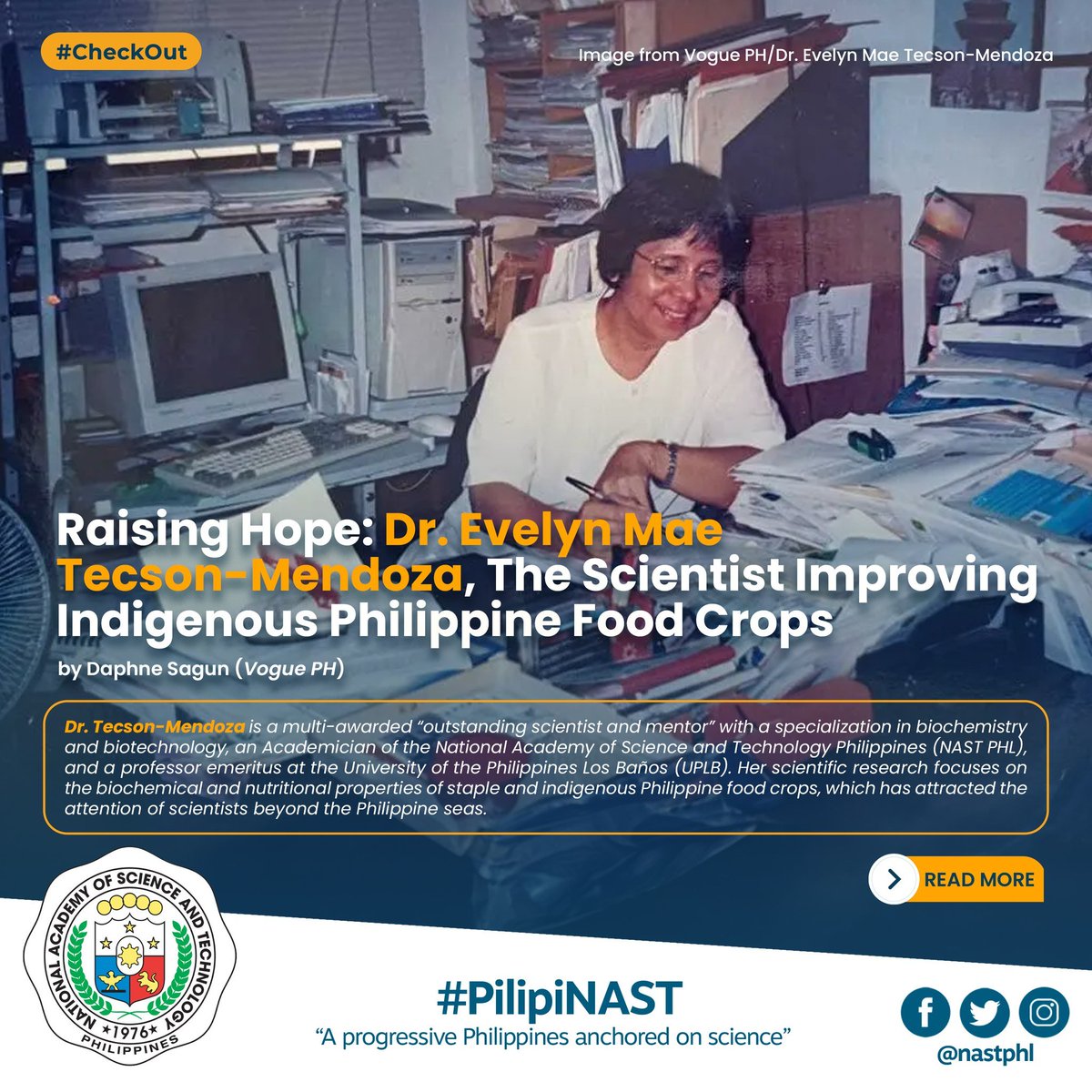LOOK: Our very own Academician Evelyn Mae Tecson-Mendoza featured on <a href="/vogueph/">Vogue Philippines</a> Vogue Philippines’ Raising Hope.

Check out the inspiring article on Vogue PH through this link: vogue.ph/international-…

#NASTPHL
#PilipiNAST