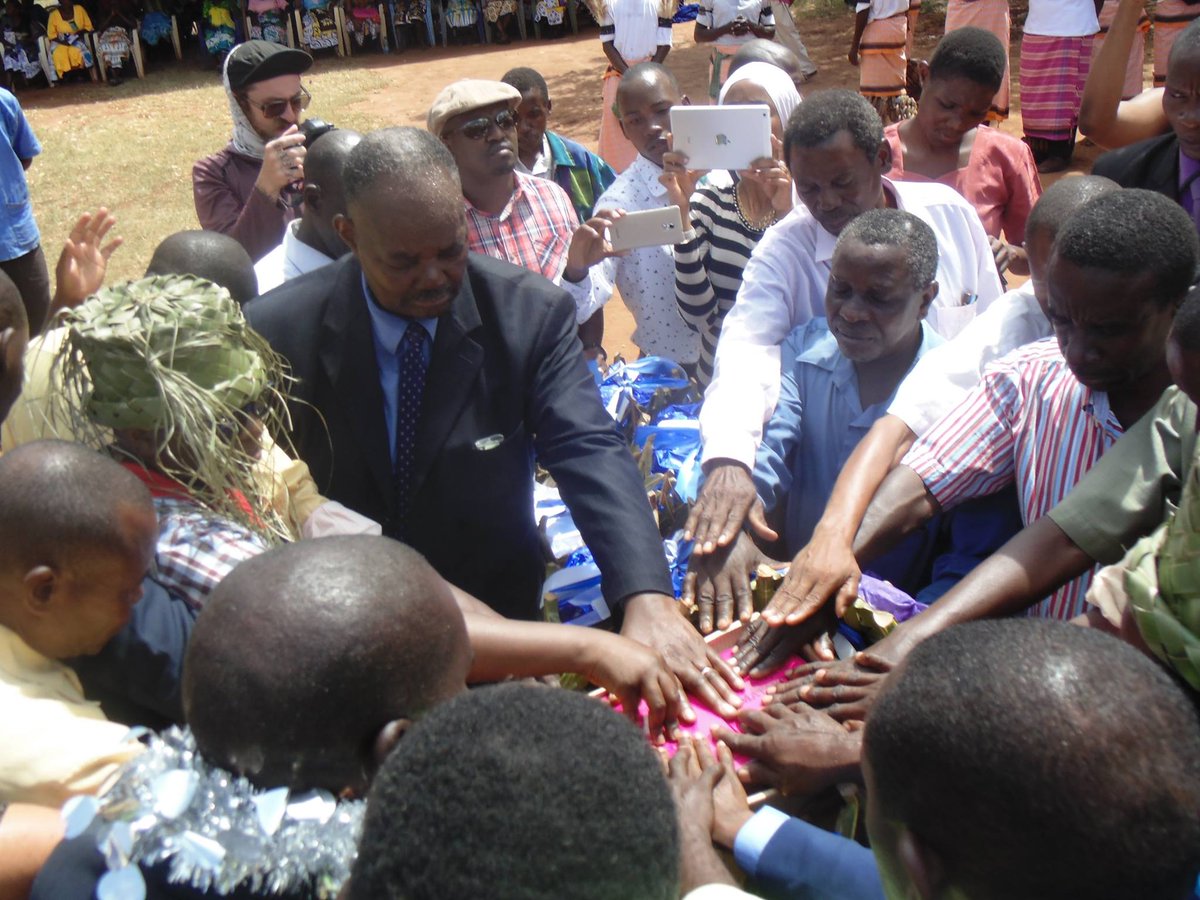We are excited to inform you that the Chonyi New Testament (NT) is currently being shipped into the country after a successful printing phase. Please pray for the shipping, against any damage and for its safe arrival.

Photo: The Chonyi Gospel of Matthew being dedicated in 2016.
