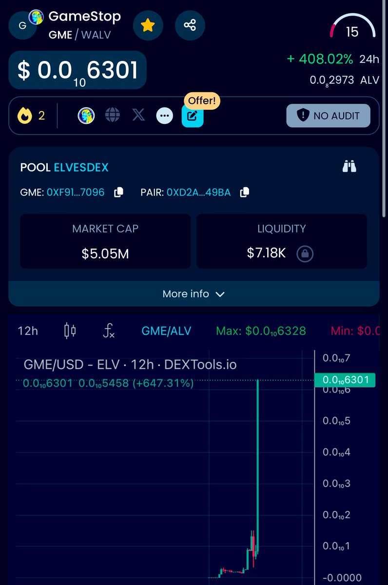 GMEonALV's tweet photo. $GME 🚀🚀🚀🚀🚀🚀🚀🚀

@Naur_ALV melting paper hands 
🔥💎🟢🎮

Supporting the best chain and strongest communities @AlveyChain 

Diamond hands always win @ #GameStop #GMEonALV $walv #Alveychain #PowerToThePeople https://t.co/GoP88cR5xA