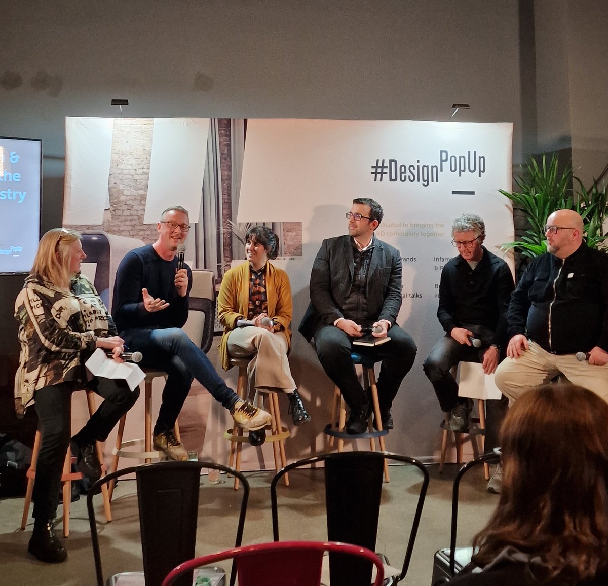 Hoskins_Arch's tweet photo. Inspiring speakers sharing their experiences and insights into challenges they faced in the construction industry last night at @_DesignPopUp event Mental Health &amp; Wellbeing in the Building Industry. We’re looking forward to the Design PopUp  Parmesan &amp; Prosecco party tonight! https://t.co/J8hAaRsM9u