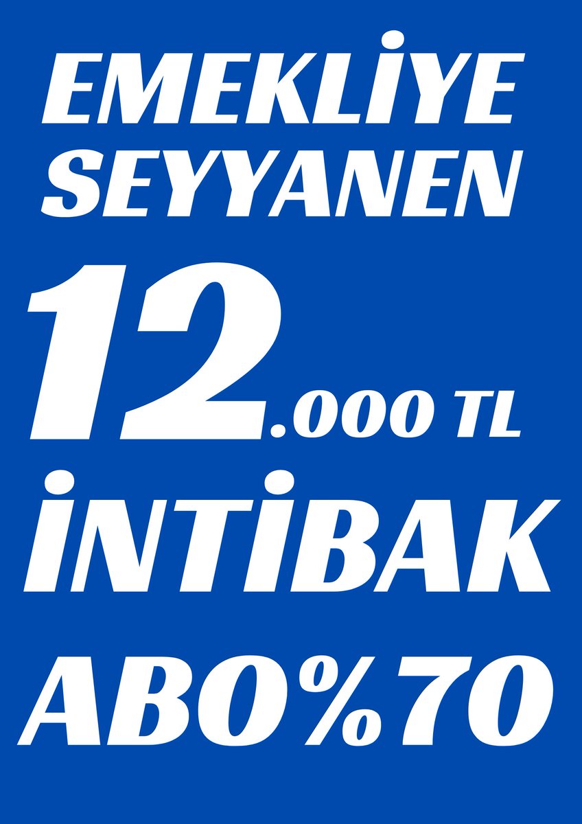 Promosyon artışı imiş 
Geçin bunları zaten her sene bankalar promosyonu arttırıyor 
Belediye yardımı imiş 
Geçin bunlarıBizler yardıma muhtaç hale gelmeyi değil haklarımızı istiyoruz ‼️
EMEKLİ bunları yemez yemeyecekte‼️
#EmekliSizeİnanmıyor
#5000KısmiyeKötüSenaryo
<a href="/isikhanvedat/">Prof. Dr. Vedat Işıkhan</a>