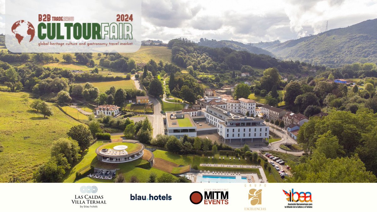 MITM Events (@mitmevents) on Twitter photo La 11ª edición de CULTOURFAIR la única feria internacional B2B de turismo cultural de alto standing, tendrá lugar en Las Caldas by Blau Hotels, Oviedo, del 29 de septiembre al 01 de octubre.
<a href="/Asociacion_IBEA/">IBEA</a> <a href="/ExcelenciasCuba/">Excelencias Cuba</a> <a href="/balneario/">Las Caldas Resort</a> La 11ª edición de CULTOURFAIR la única feria internacional B2B de turismo cultural de alto standing, tendrá lugar en Las Caldas by Blau Hotels, Oviedo, del 29 de septiembre al 01 de octubre.
<a href="/Asociacion_IBEA/">IBEA</a> <a href="/ExcelenciasCuba/">Excelencias Cuba</a> <a href="/balneario/">Las Caldas Resort</a>