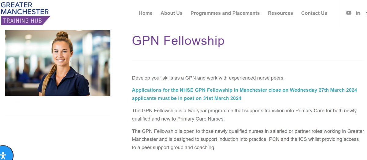 Chris Lewis NHS OPS L&D Manager @GMTrainhub (@chrislewisldm) on Twitter photo 🚨 There are only 6 days left to register for our fully funded, 2 year GP and GP Nurse fellowship programmes. Applications for the NHSE GP Fellowships in Manchester close on Wednesday 27.3.24
lnkd.in/eNk_cGC6
#leadership #mentoring #coaching #GP #nursing #PCN #CPD #QI 🚨 There are only 6 days left to register for our fully funded, 2 year GP and GP Nurse fellowship programmes. Applications for the NHSE GP Fellowships in Manchester close on Wednesday 27.3.24
lnkd.in/eNk_cGC6
#leadership #mentoring #coaching #GP #nursing #PCN #CPD #QI