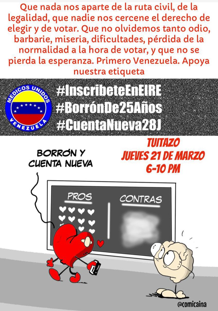 MUVvargas's tweet photo. Inscribirnos en el registro electoral, invitar y llevar a inscribirse a nuestros conocidos q aún no lo han hecho, es el primer paso.
Votar masivamente el #28J es el gran paso para, hacer borrón de 25 años d retraso, irrespeto d nuestros derechos.

#InscríbeteEnElRE
#BorronD25Años https://t.co/up0laSwdoo