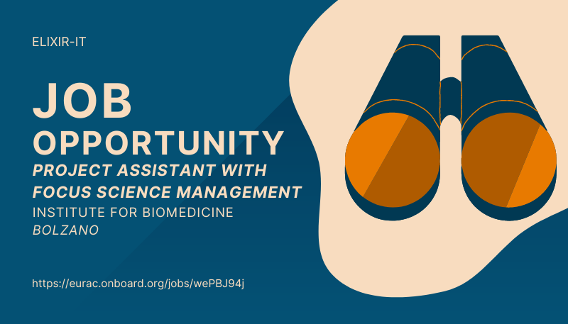 elixir_it's tweet photo. 🚨 Apply by tomorrow! Project Assistant in Science Management at the Institute of Biomedicine, Bolzano! 🚨

📍 Deadline: March 22, 2024

📧 https://t.co/kEuVVqnhQh

#jobalert #jobcall #hiring #research #scicomm #sciencemanagement https://t.co/RSGdDMklif