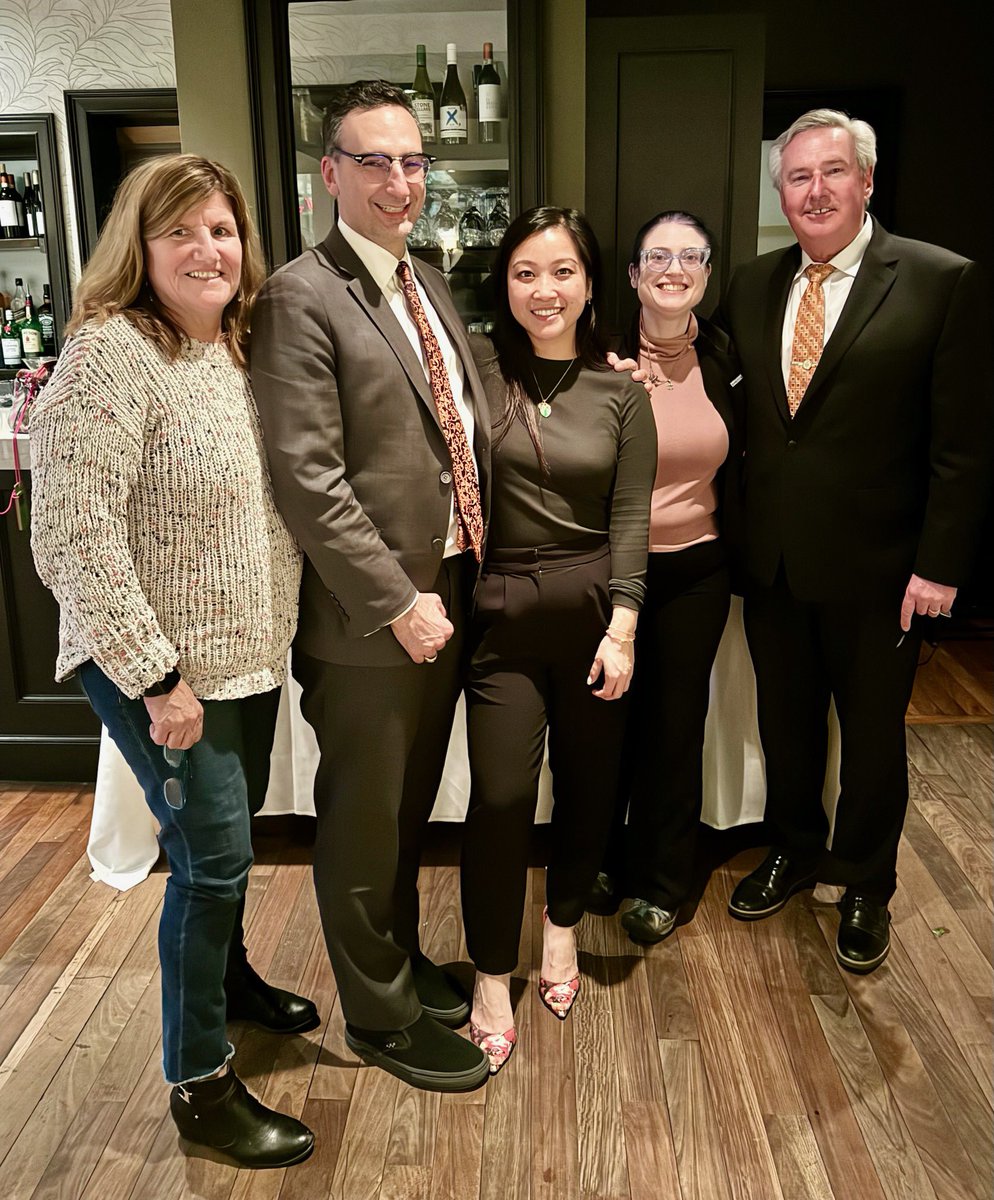 Great time and crowd at Alba last night supporting my friend, At-Large City Councilor @nina_liang for her birthday. Nina works hard for #Quincy and I’m grateful for her continued partnership #mapoli @TommyVitolo