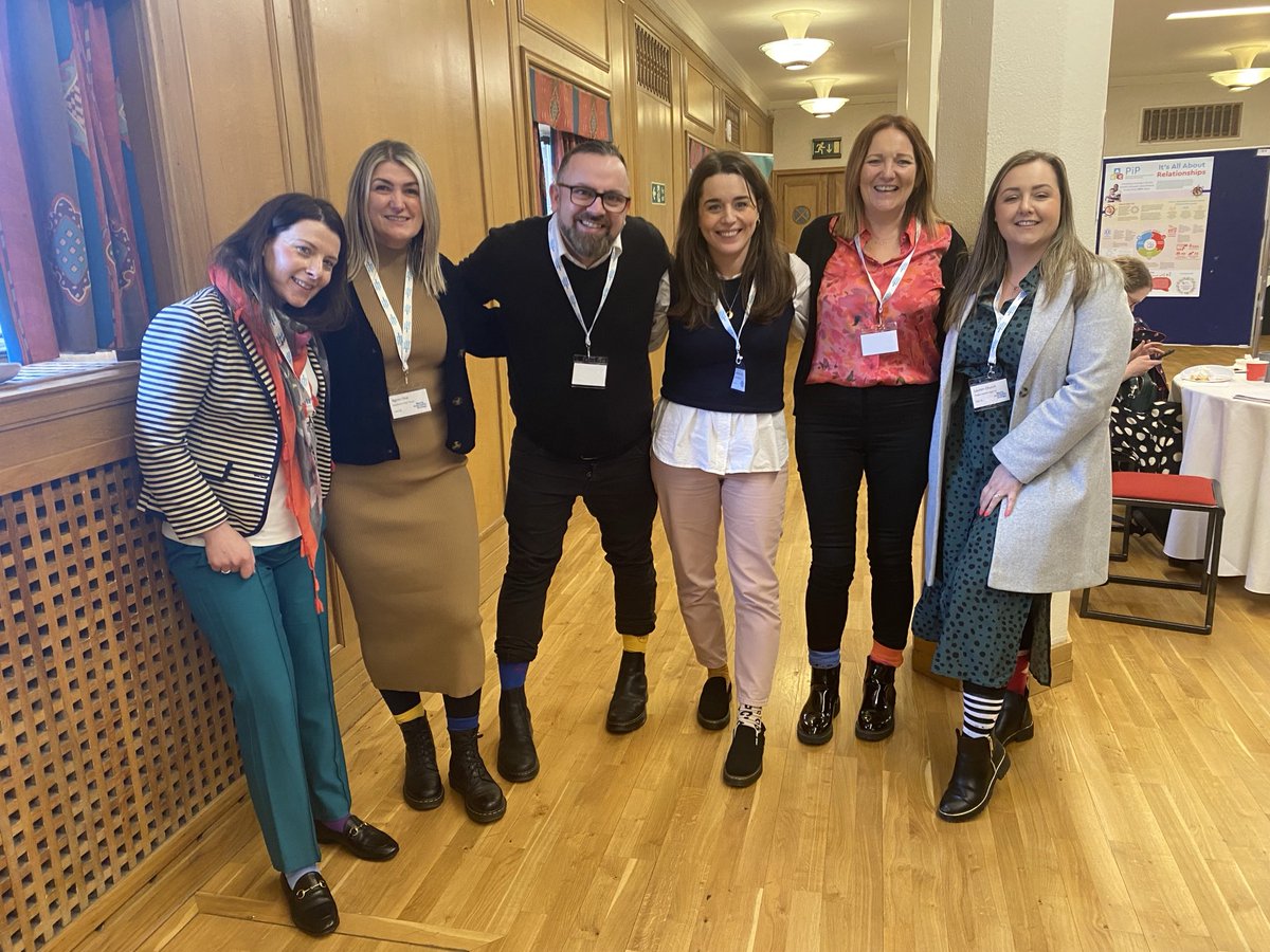 Celebrating World Down’s Syndrome day in our odd socks at Northern Ireland Mental Health Public Health conference!