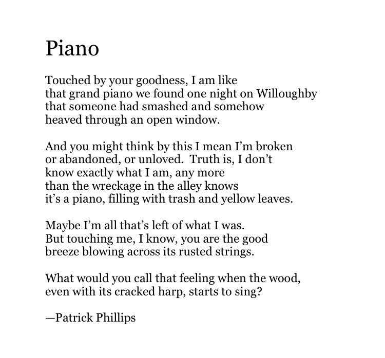 Joseph_Fasano_'s tweet photo. Today's Poetry Thread: LOVE

This poem is one of my new favorites. Feel free to add poems. https://t.co/SuOSWHReIJ