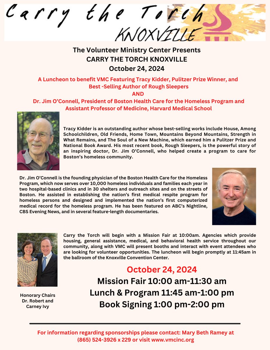 Consider attending coalition partner Volunteer Ministry Center's annual Carry the Touch Event!