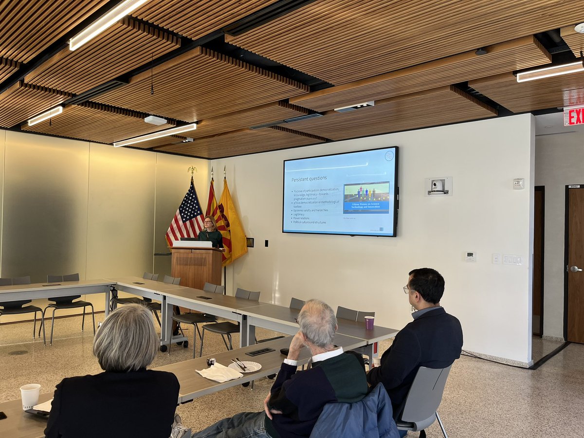 Could Technology Assessment be a Bastion of Democratic politics in post Truth Era? Anja Bauer asks @CSPO_ASU New Tools for Science Policy Breakfast Seminar on European Technology Assessment Models @ASUinDC