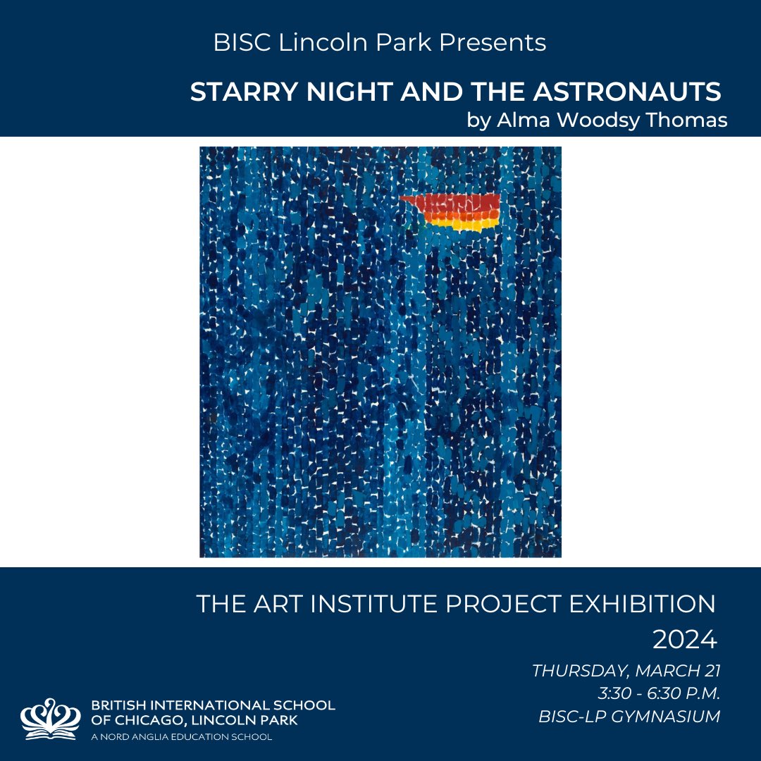 BISCLincolnPark's tweet image. We are thrilled to celebrate this year’s @artinstitutechi Project Exhibition with a vast array of artwork across all year groups inspired by artist, Alma Woodsy Thomas. 🖼️ #createyourfuture
#NordAngliaEducation #LincolnParkSchool #BISCLincolnPark #BISCLP @NAEducation
