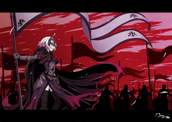 ジャンヌオルタモーション改修うれしいね過去絵#FGO 