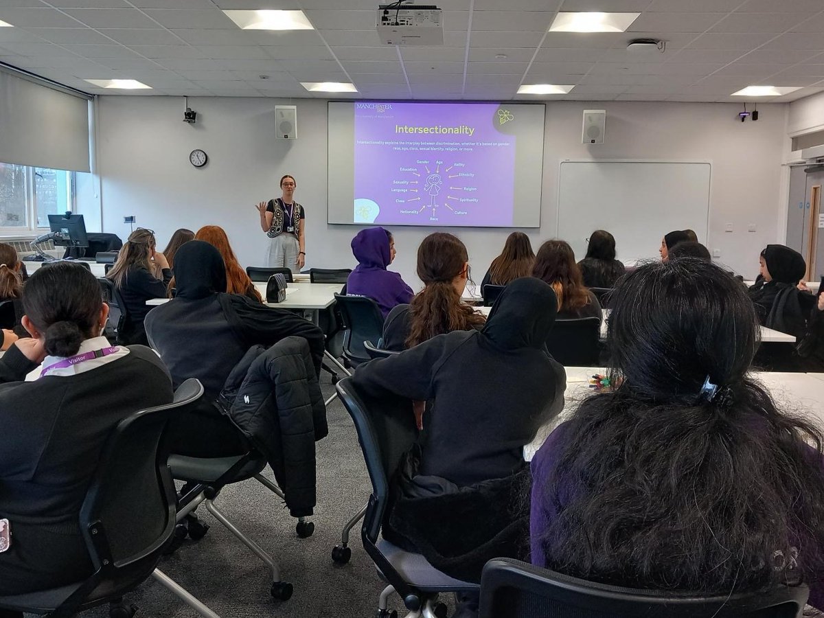 On Tuesday we were delighted to host <a href="/chorltonhigh/">Chorlton High School</a> for our <a href="/GM_Higher/">Greater Manchester Higher</a> Women's History Month EDI Day! The students started thinking about higher education, and learnt about women's history in both Ancient Rome🏛️and here in Manchester! 

We hope your learners had a great day!😊