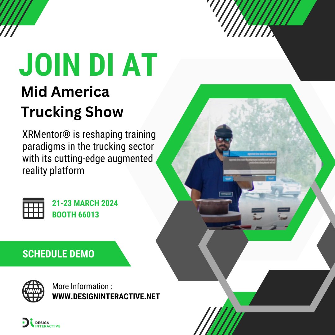 Today is the first day of Mid America Trucking Show! Swing by Booth #66013 and experience firsthand how <a href="/XRMentor/">XRMentor®</a>  is reshaping training paradigms in the trucking sector with our cutting-edge augmented reality platform. See you there! #MATShow #AR #XRMentor