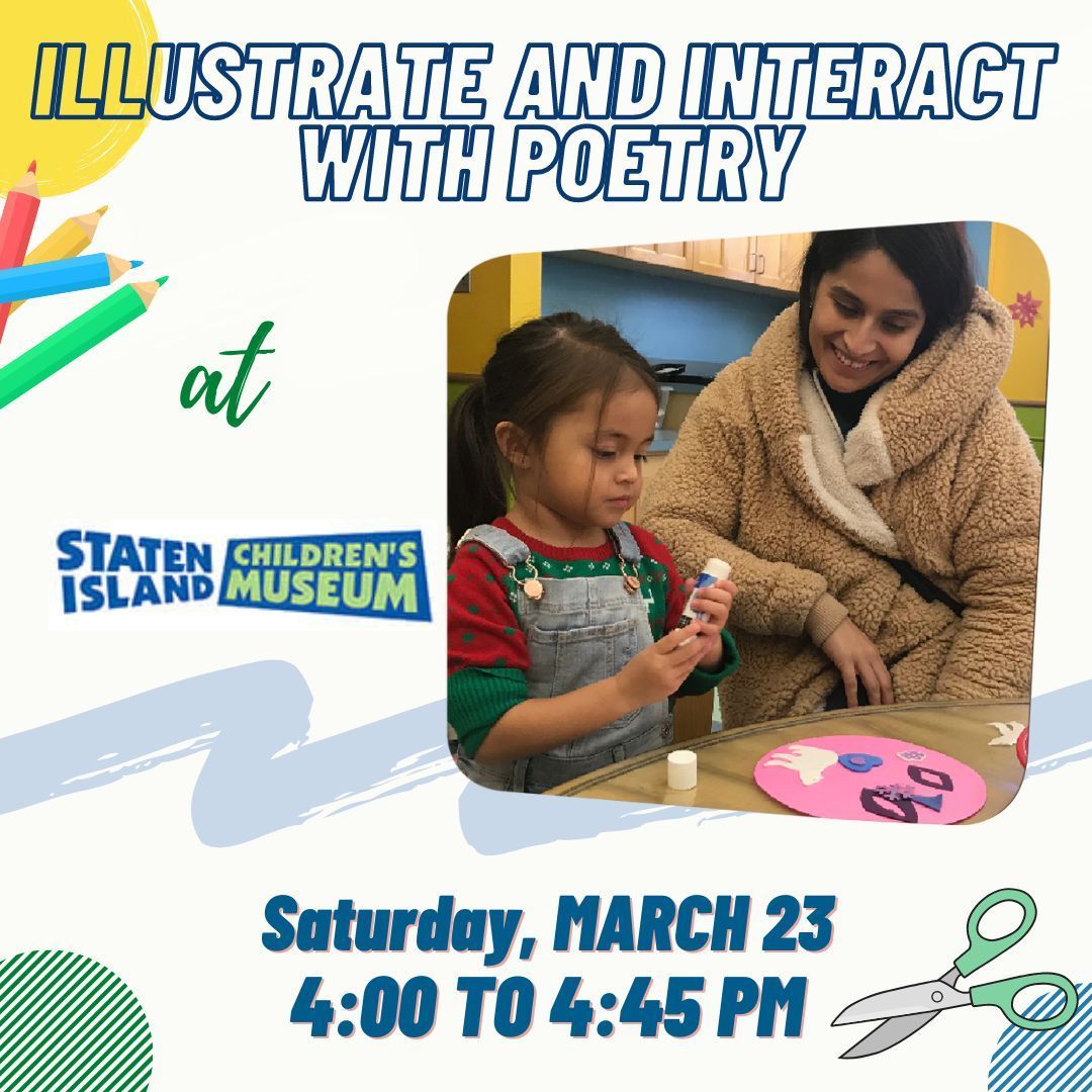 kidsmuseum's tweet photo. Join us for a fun afternoon of interactive #poetry! Using their hands and imaginations, children will interact with poetry in #rhyming, #LEGO building, #crafting, and #singing activities as they explore various learning stations.
#kidsactivities #familyfun #nyculture #visitsi https://t.co/6uHXjNXi4S
