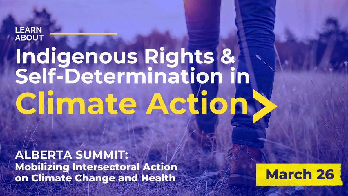 Sherilee_H's tweet photo. 🌟Top reasons to attend the @GovCanHealth & @UAlbertaSPH #Alberta #ClimateHealthSummit🌟
Today’s reason: Indigenous Rights & knowledge systems are key #ClimateAction
👉Indigenous organizations will share how #SelfDetermination is key to climate action
Registration in 🧵below https://t.co/FwHZ1APN1Q