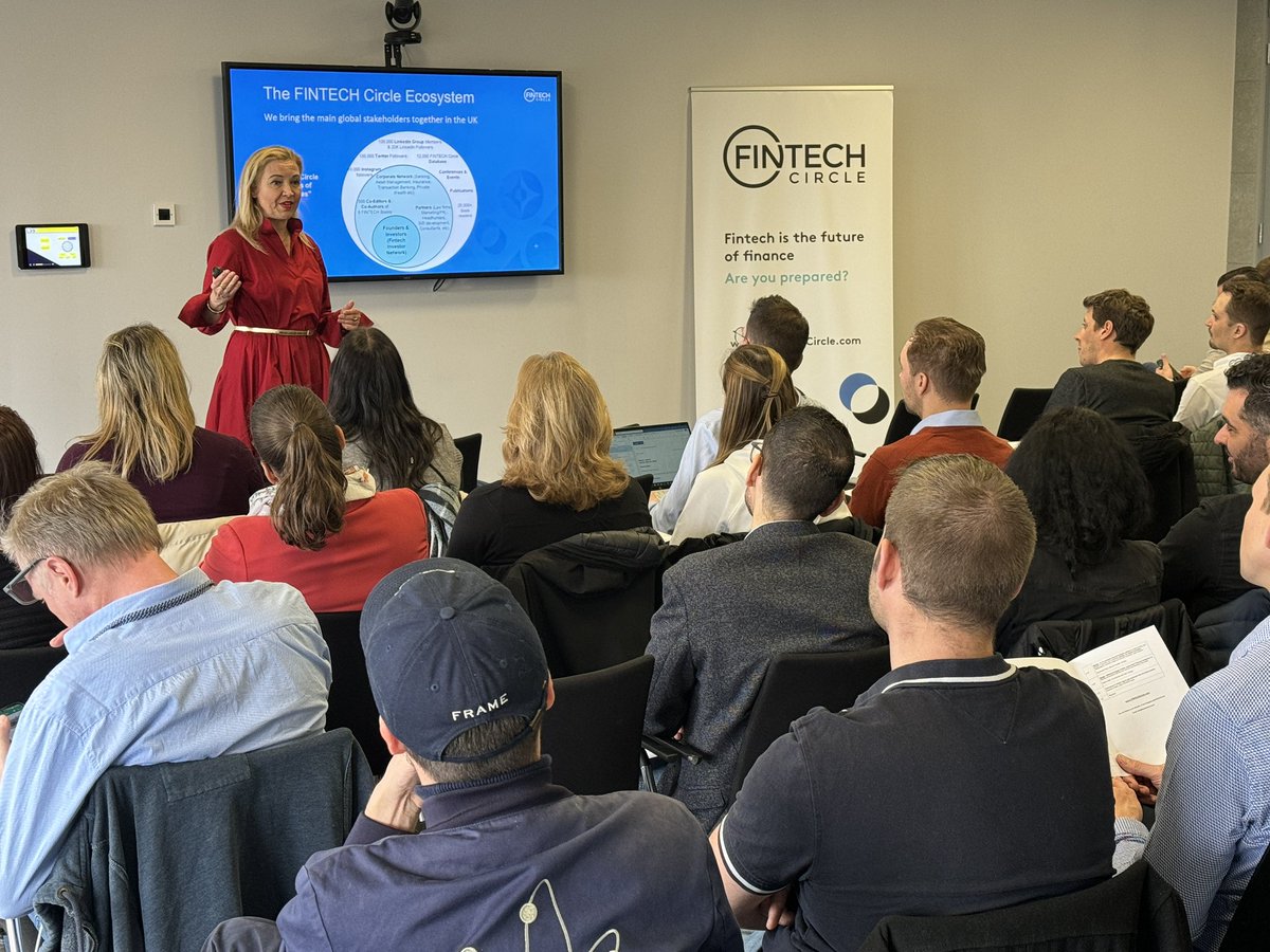 Master Fintech! …Another high level master-class in Fintech with @SusanneChishti Founder and CEO of @Fintechcircle at @Level39CW …We have 33 Swiss Bankers on a educational Fintech Tour of London Watch this space #Fintech #FintechTours #FintechTourLondon