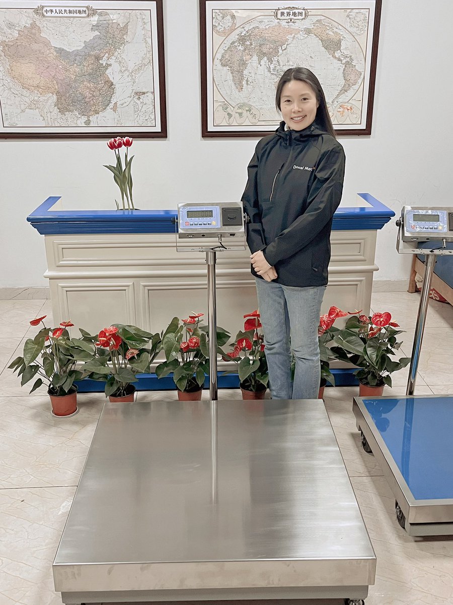 1m*1m Platform scales working in 1 ton,with printer Indicator and set any logo on it via Bluetooth!