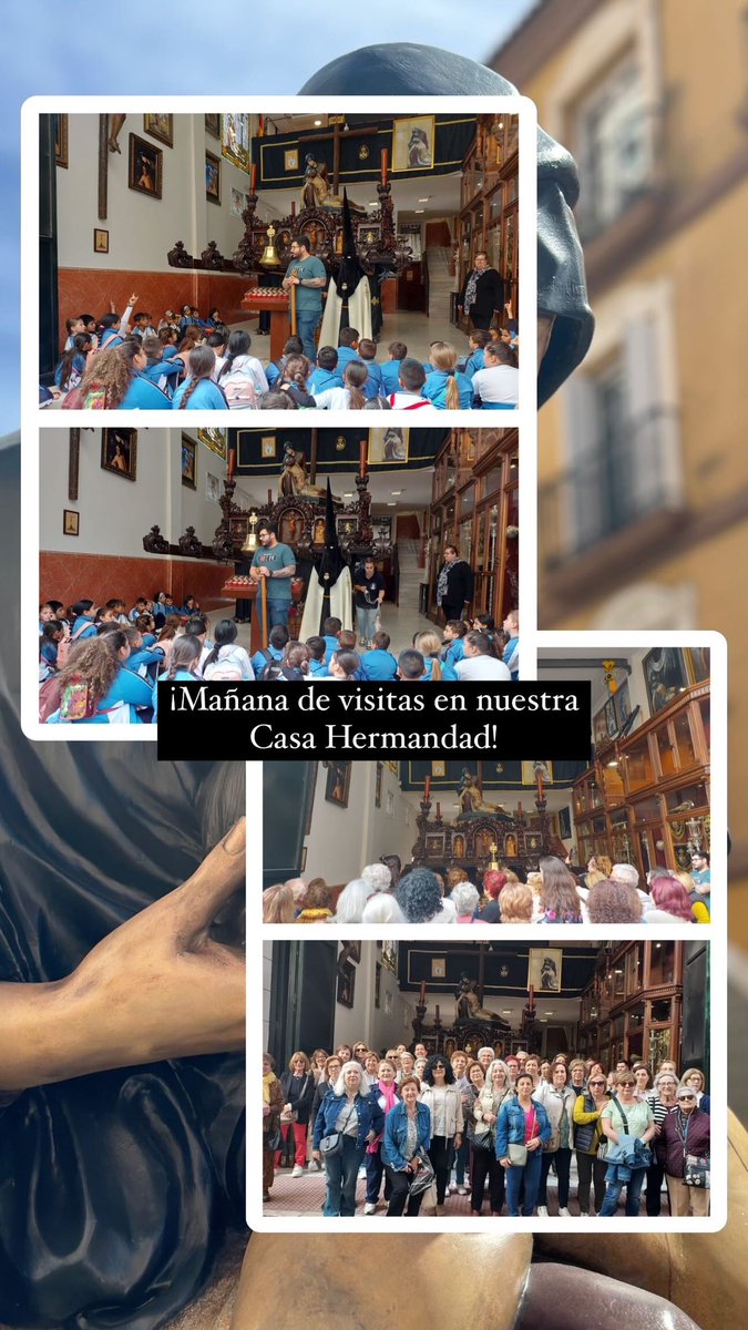 ¡Mañana de visitas en nuestra Casa Hermandad! #CofradiasMLG