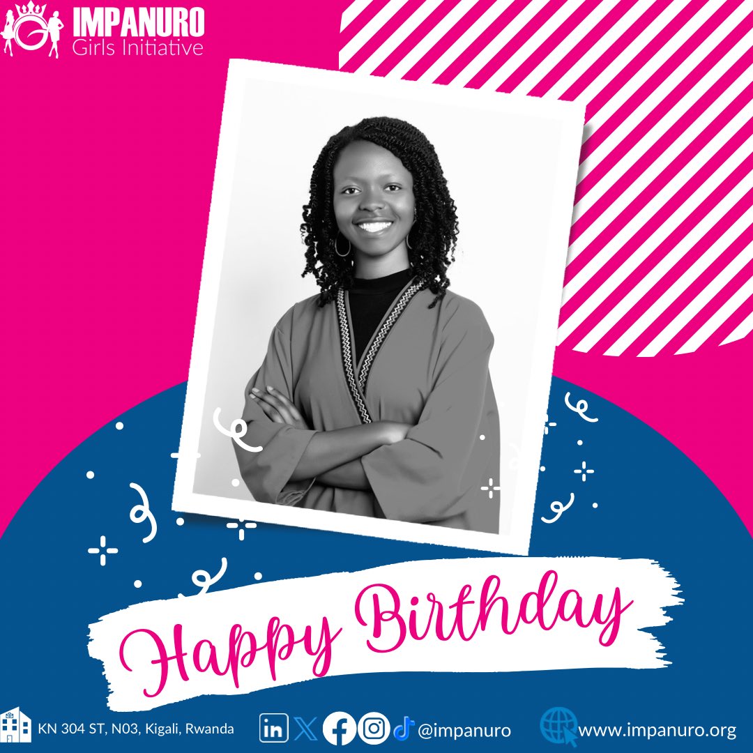 🥳Today, we're thrilled to celebrate the #Birthdays of our 2 incredible leaders: @nawali94 , Monitoring & Evaluation Lead, & @IzereMucunguzi , Programs Lead! You both bring not only invaluable expertise, but also a contagious cheerfulness that brightens our daily work environment