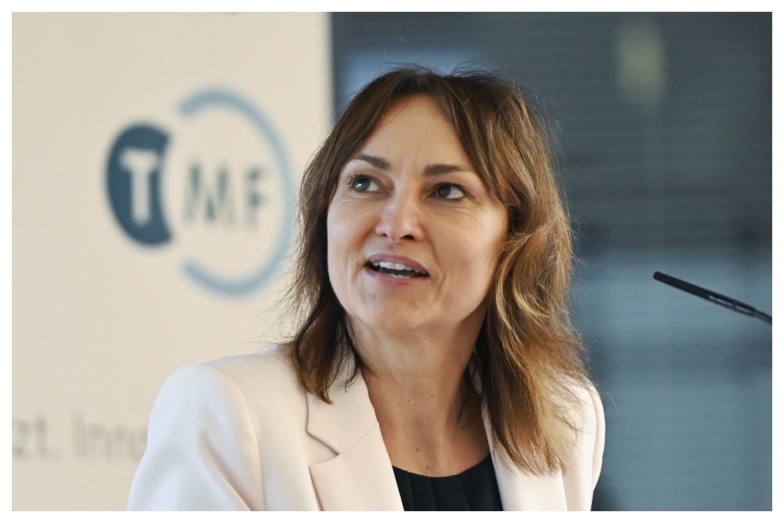 Register sollen durch das Registergesetz eine zentrale Säule im vernetzten Gesundheitsdatenökosystem werden, so Ministerialrätin Jana Holland <a href="/BMG_Bund/">Bundesgesundheitsministerium</a> auf dem 15. #TMF-Jahreskongress #tmfjk24