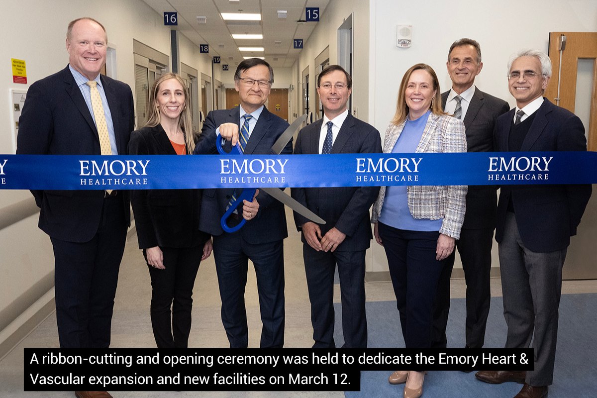 Pioneering care and innovation come together in the expansion of Emory University Hospital’s new, state-of-the-art heart and vascular facilities, the result of an $87.7 million investment and three years of meticulous planning and design. links.emory.edu/Tb