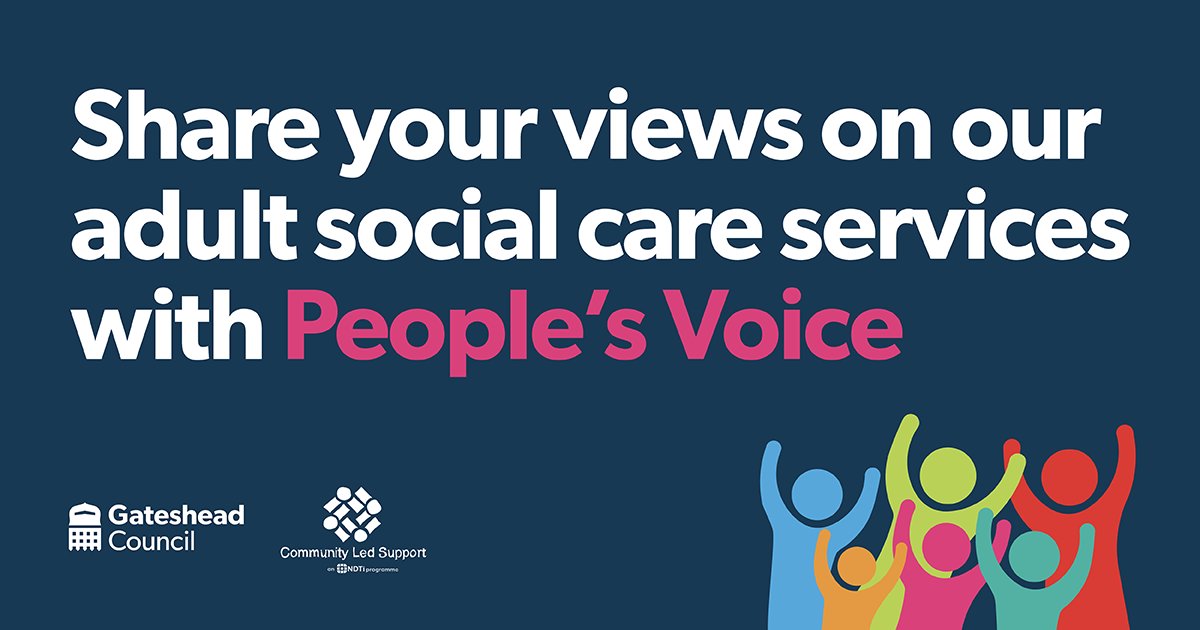 📢 Share your views on adult Social care services with People's Voice! Join us at Leam Lane Library on Tuesday, 26 March 1:30-3pm, and let us know how you would like to improve our services in Adult Social Care. For more information, visit gateshead.gov.uk/article/27268/…