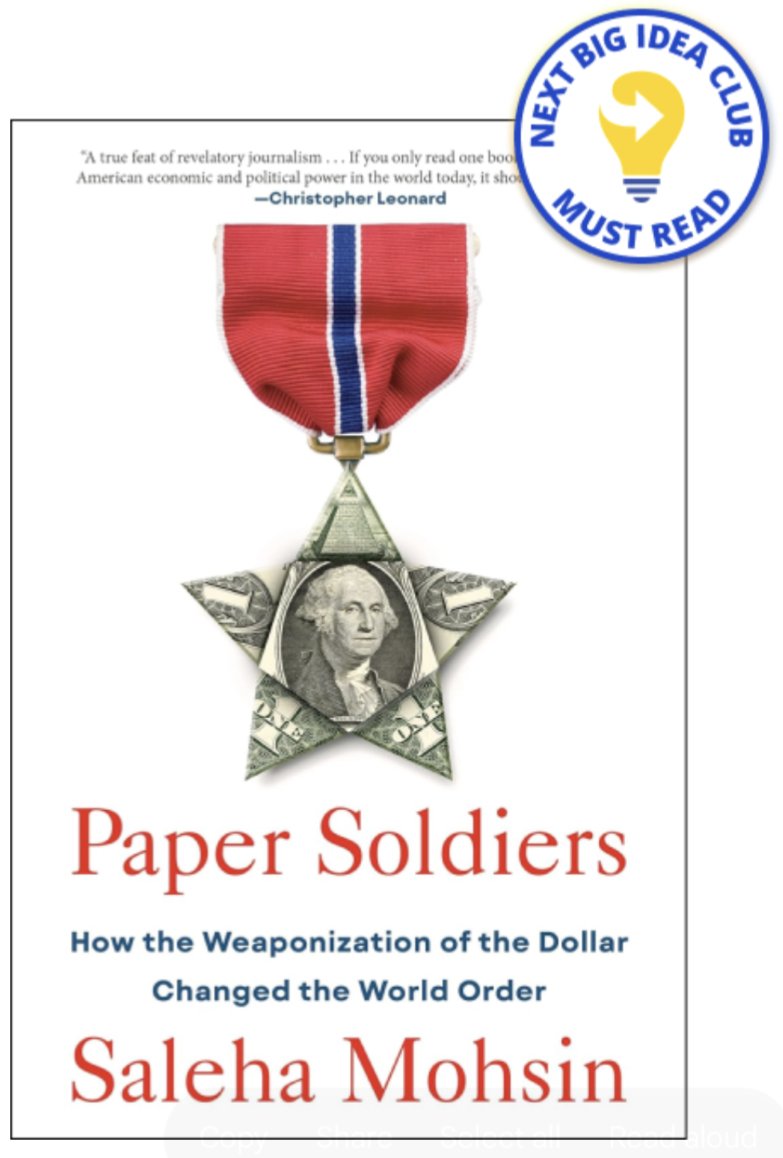 Excited to have Paper Soldiers featured as a 'must read' by @NextBigIdeaClub --->