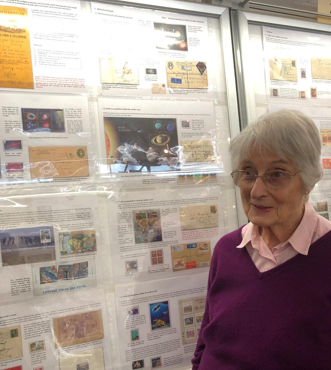 BritishThematic's tweet photo. Some of our members, Peter and Anne, with their exhibits at the Royal Philatelic Society today! https://t.co/qe0y42cjMm