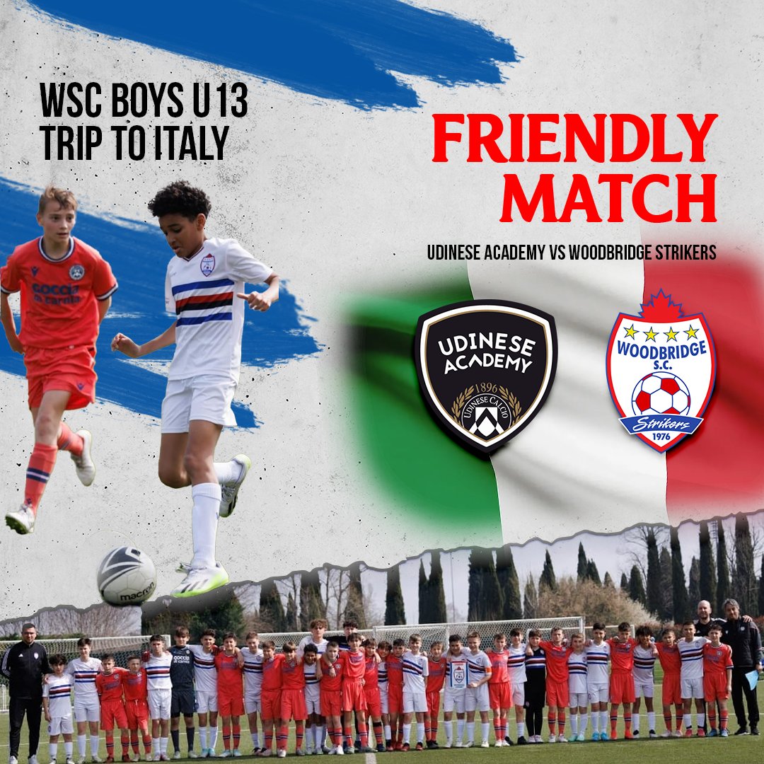 ⚽️ Our Woodbridge Soccer U13 boys' team recently embarked on an incredible journey to Italy to immerse themselves in the world of football with @udineseacademy! From the picturesque landscapes to the passionate football culture, every moment was unforgettable.