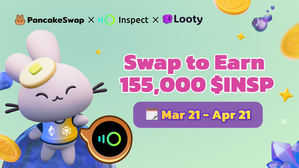 📢 Introducing INSPire Fiesta with <a href="/inspectxyz/">Inspect</a> - Swap to Earn 155,000 $INSP!

🔥 Swap $INSP to win 150,000 $INSP
💡Spread the word to win 5,000 $INSP

🔄 Swap now: bit.ly/3x3HxMh

⚡️ Spread the word: bit.ly/49506wV

📚 Learn more: bit.ly/3IO6lua